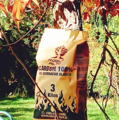 Bolsa 3KG Carbón Quebracho Blanco -PREMIUM-