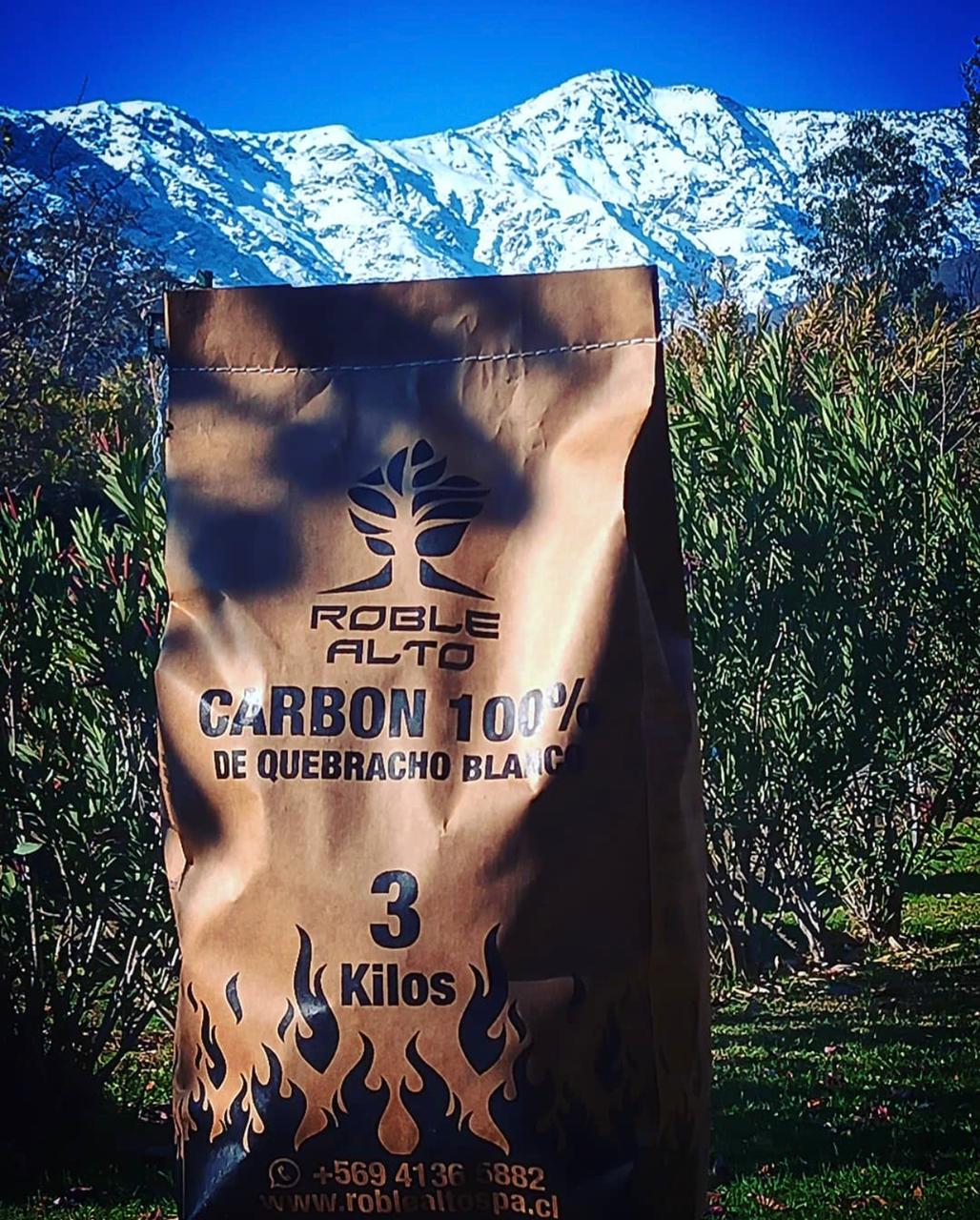 Bolsa 3KG Carbón Quebracho Blanco -PREMIUM-