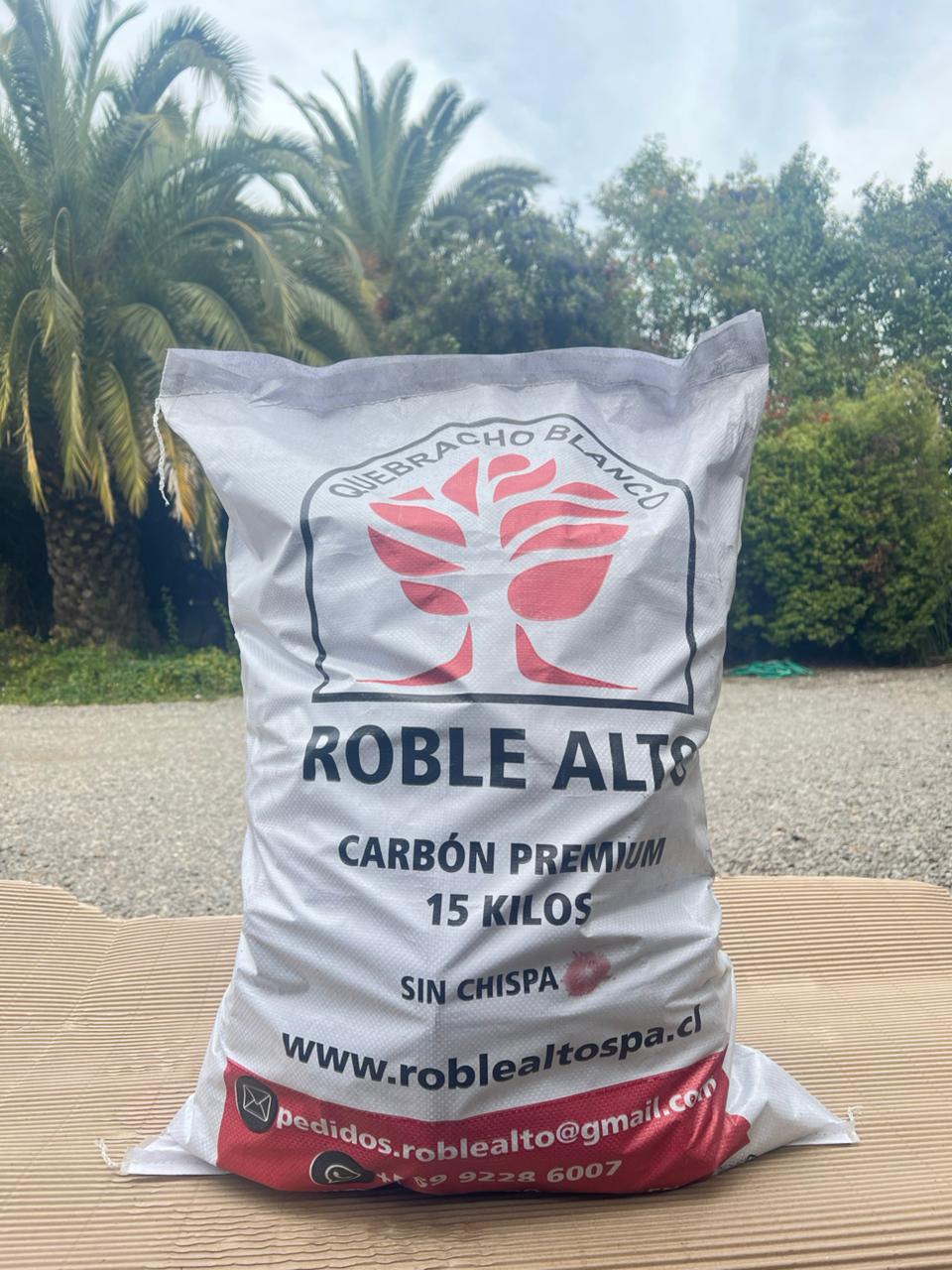 Saco 15KG Carbón Quebracho Blanco -PREMIUM-